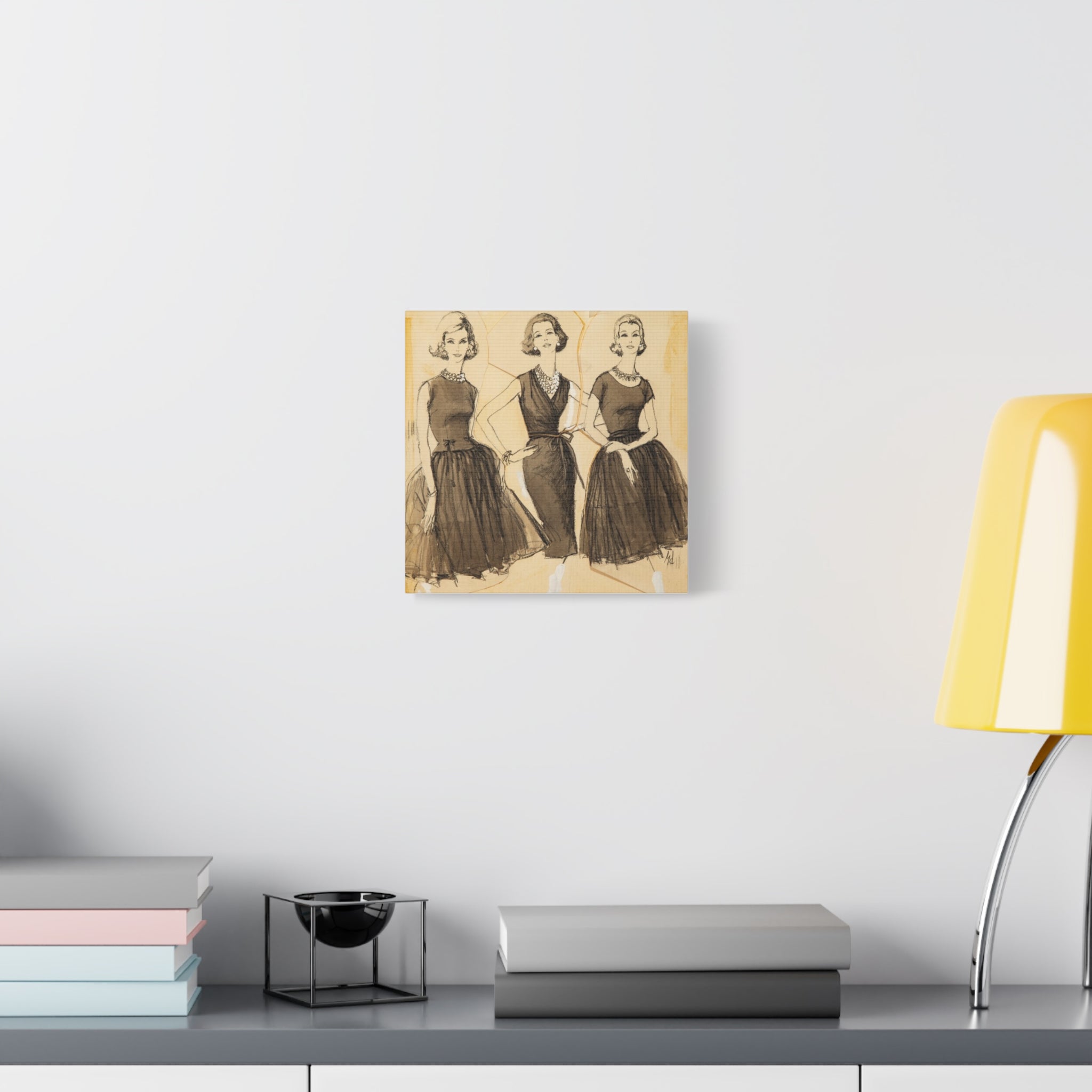 "Three Graces" 10'x10' matte canvas wall art.