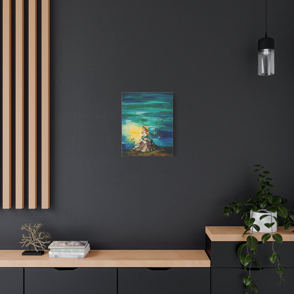 "Mermaid Rock" Matte Canvas Wall Art 16'x 20'