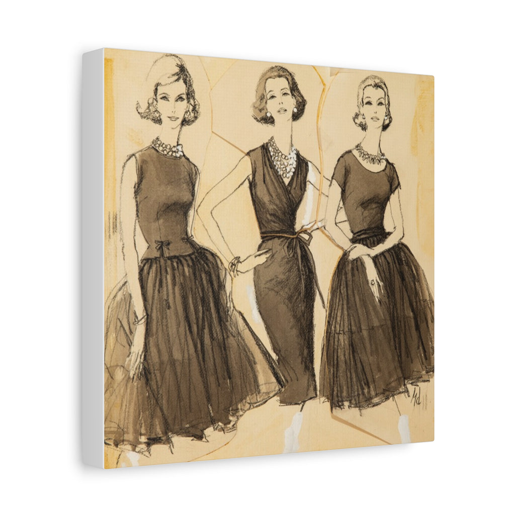"Three Graces" 10'x10' matte canvas wall art.