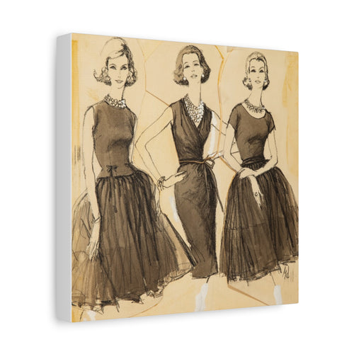 "Three Graces" 10'x10' matte canvas wall art.