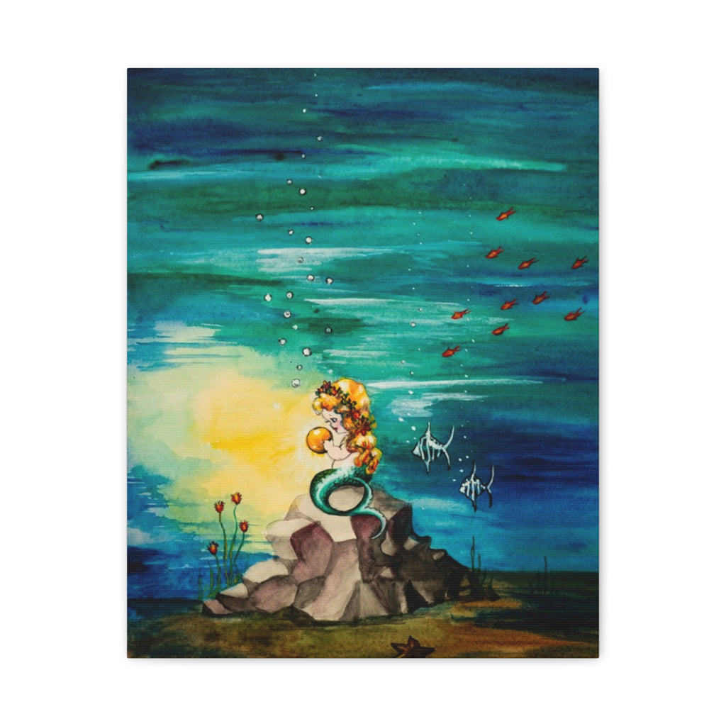 "Mermaid Rock" Matte Canvas Wall Art 16'x 20'