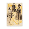 "vintage vogue" 12'x9'  or  24'x36' matte canvas wall art.