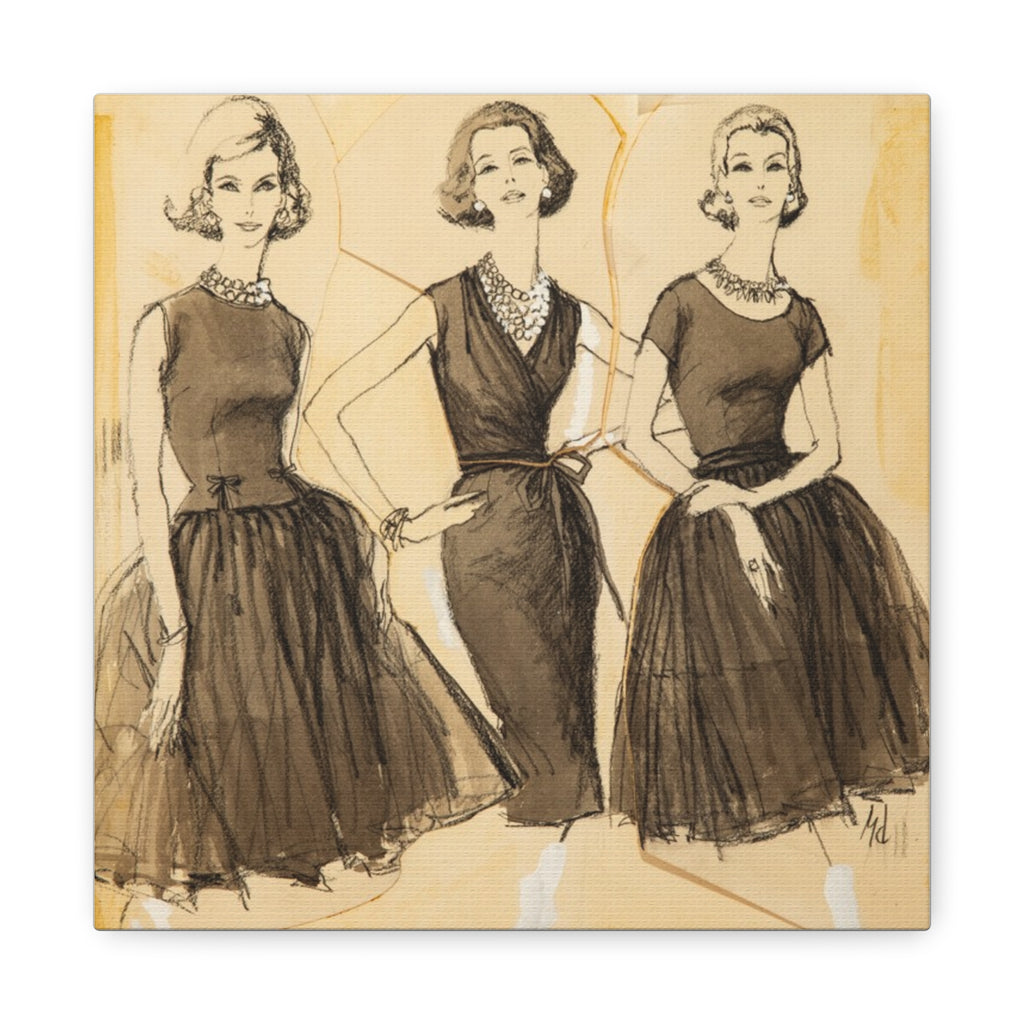 "Three Graces" 10'x10' matte canvas wall art.