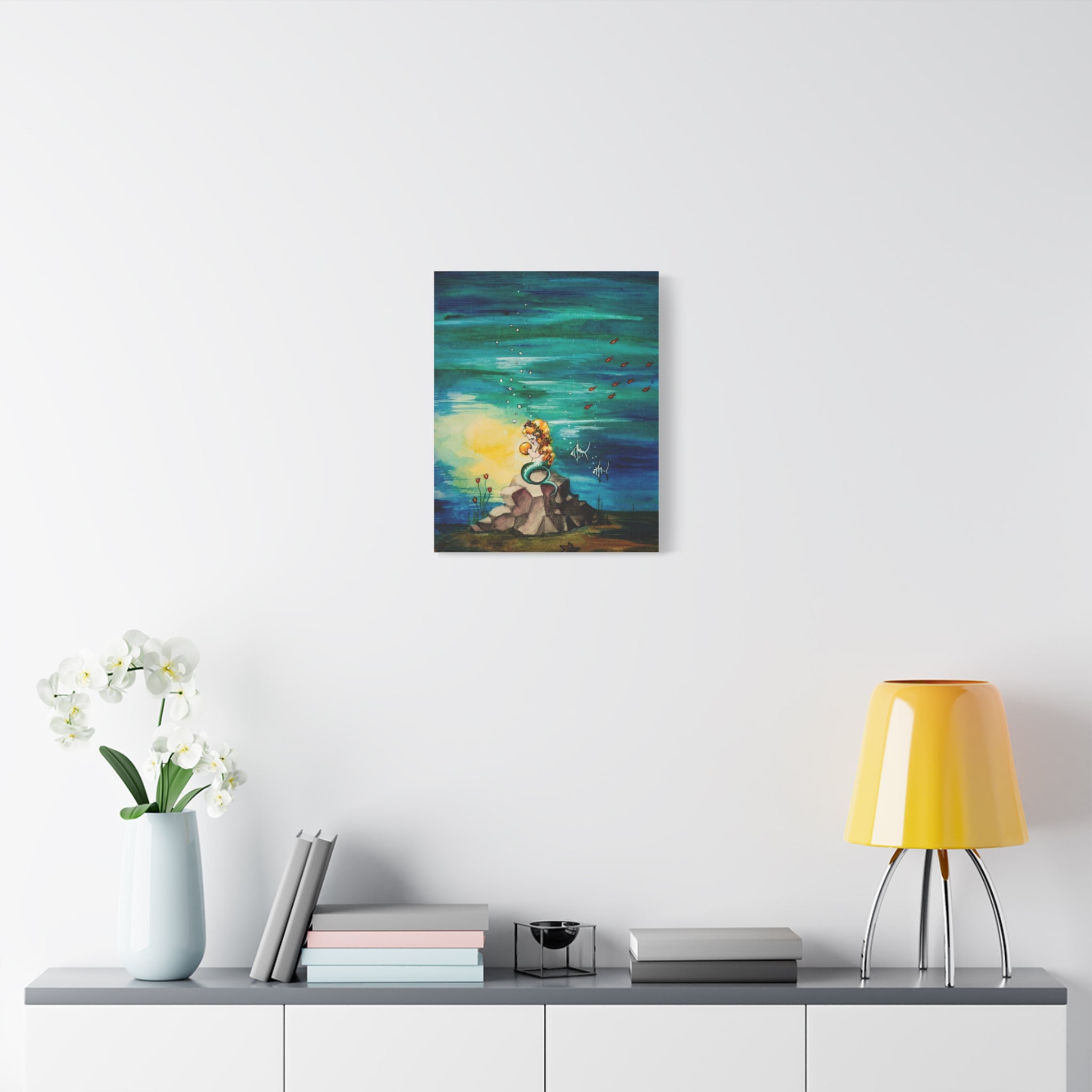 "Mermaid Rock" Matte Canvas Wall Art 16'x 20'